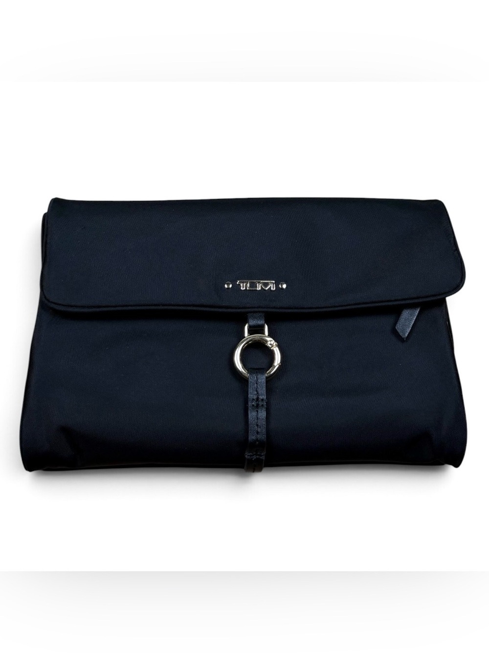 Tumi Voyageur Ennis Jewelry Travel Roll Organizer Case Bag Black Gold Nylon